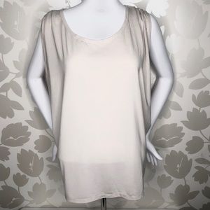 Fabletics | Beige Slit Back Shirt